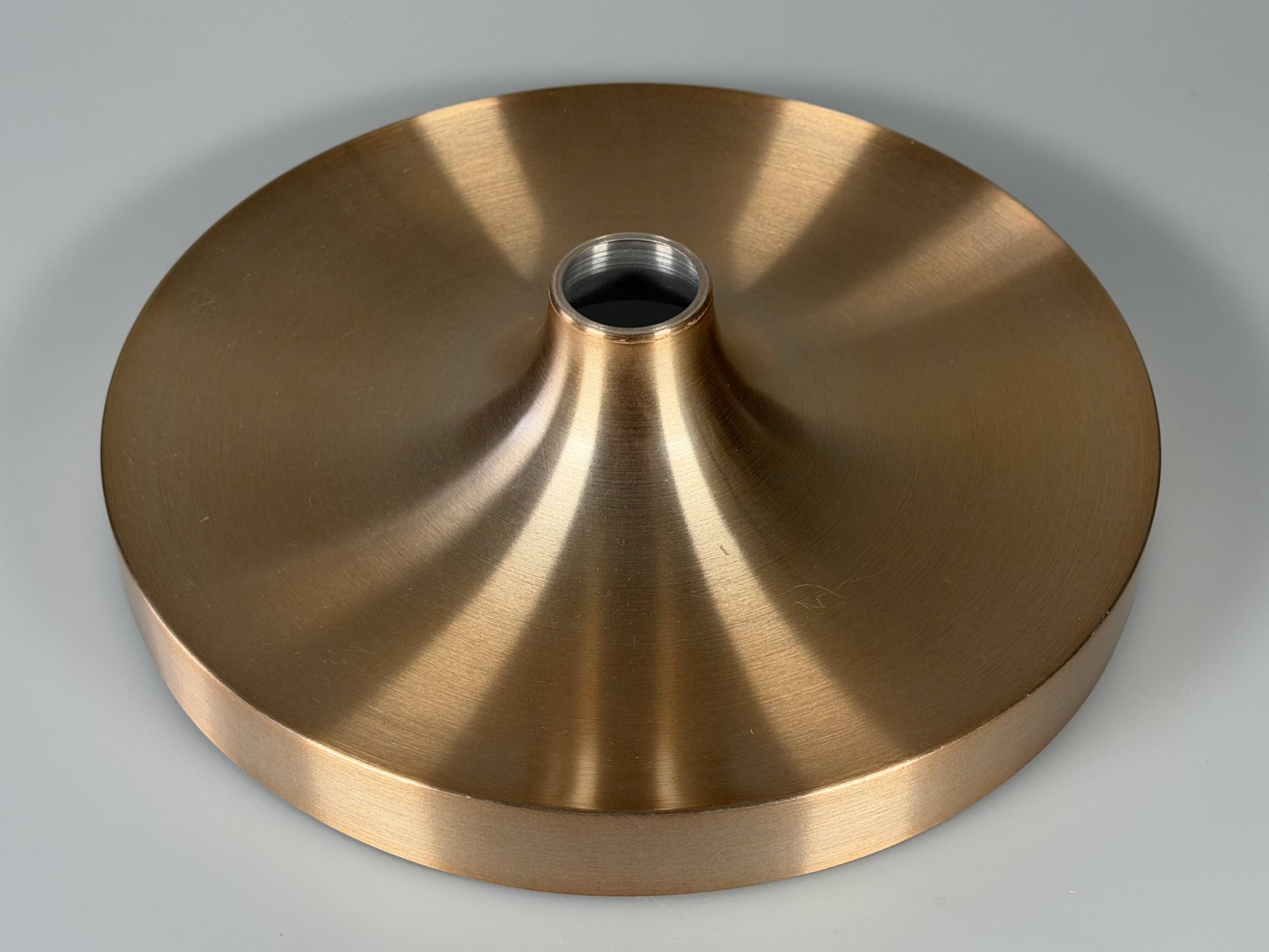 1960s 1970s Disc Wall Lamp by Teka Germany Space Age Design Aluminum Metal