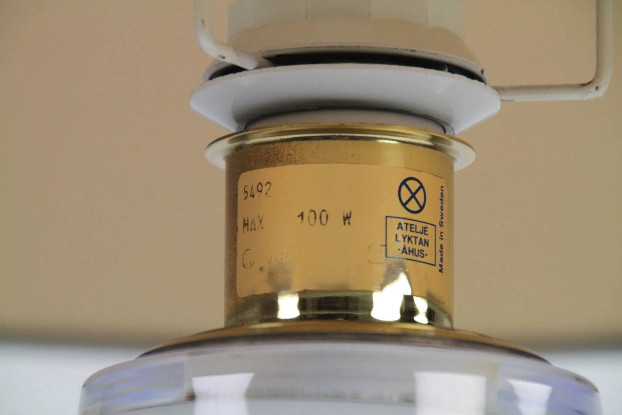 Studio Crystal Table Lamp by Hannelore Dreutler / Studio Åhus for Ateljé Lyktan, Sweden, 1983
