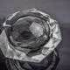 Ashtray Sommerso grey by seguso, faceted glass, murano, italy, 1970