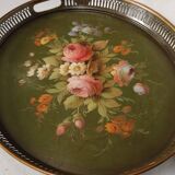 Oval tray in painted sheet metal Napoleon III