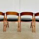 Danish vintage Kai Kristiansen model 32 chairs for Schou Andersens Møbelabrik