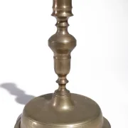 Large Spanish brass candlestick with low bell base – circa 1680-1730