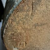 Vase in sandstone, free form, signed