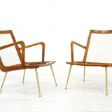 Fauteuils Boomerang par Hans Mitzlaff pour Eugen Schmidt, Allemagne, années 1950