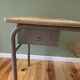 The 1950 school desk with its integrated chair