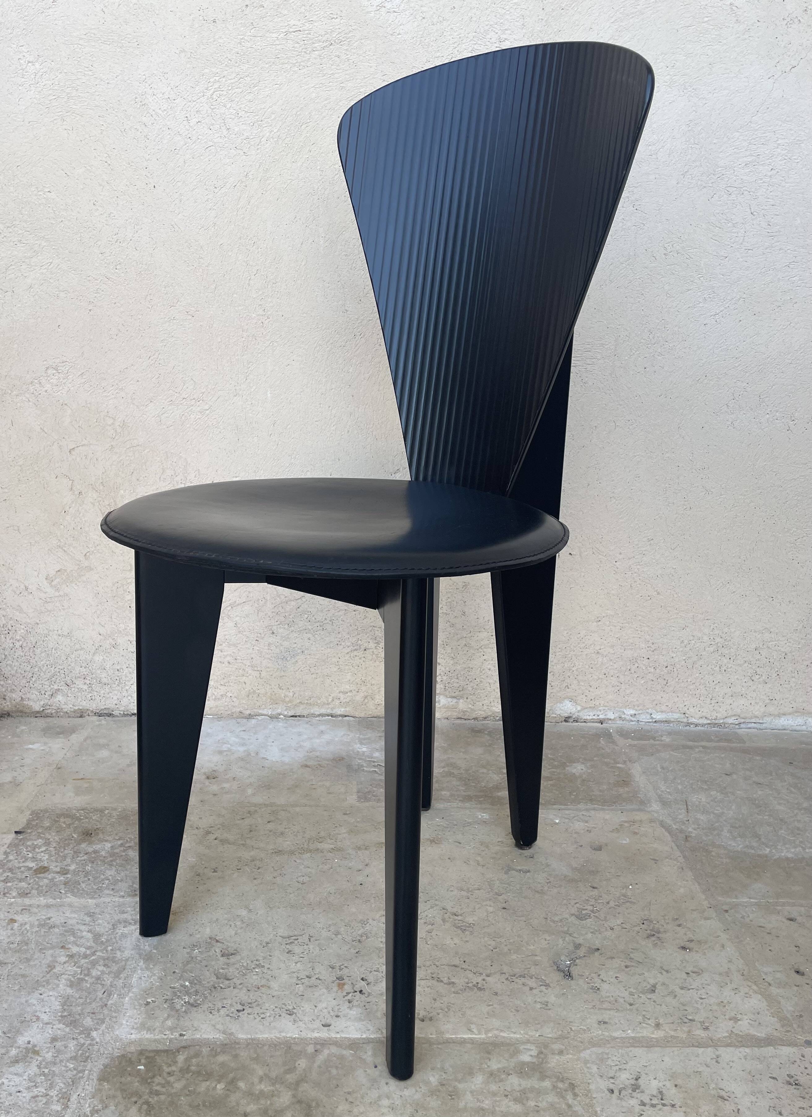 Pair of Calligaris chairs from the 1980s.