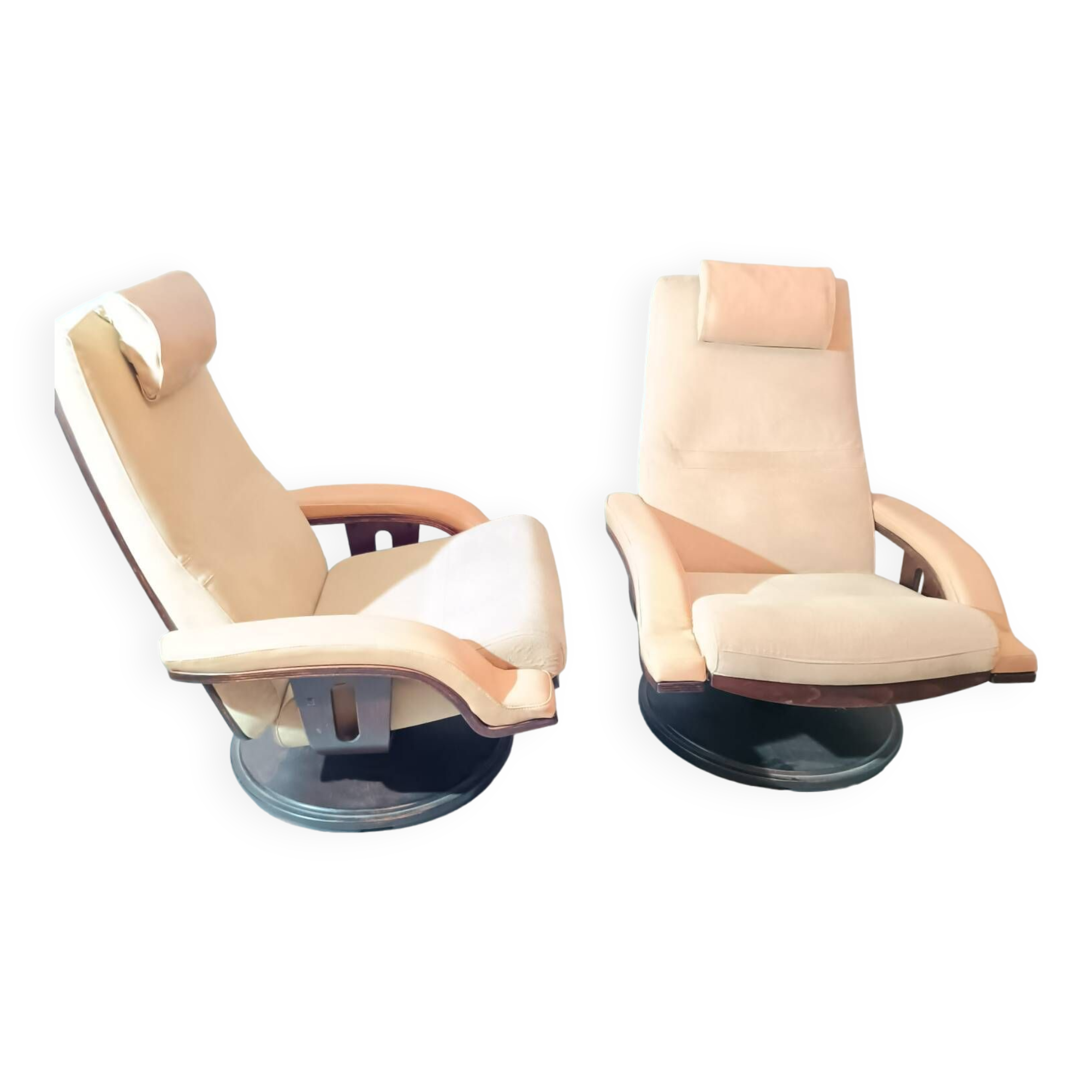 Swedish armchairs by Okamura and Marquardsen
