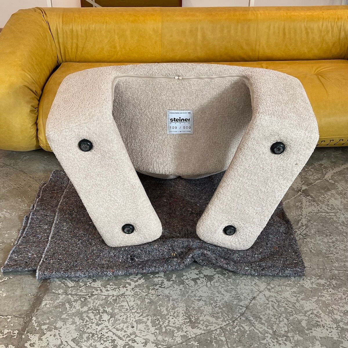 Pair of Zen armchairs by Kwok Hoi Chan for Maison Steiner, 2003 edition.