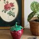 Strawberry slip jam jar