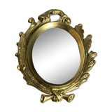 Small antique bronze mirror
