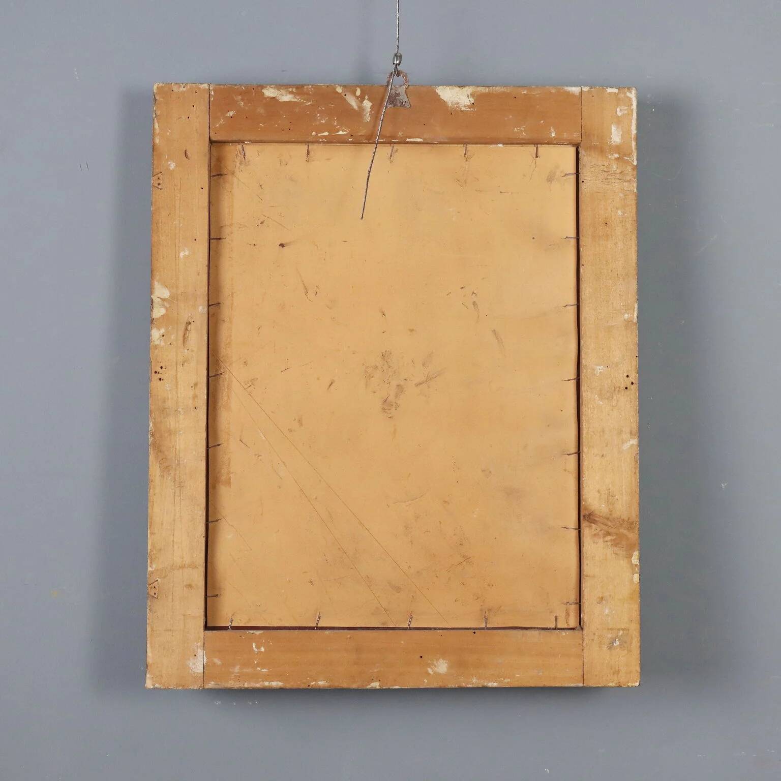 Antique Empire mirror in gilded wood, Italy, 19th century.