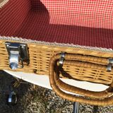 Natural wicker case 30x40cm inner fabric
