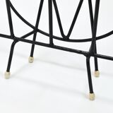 Mid-century cat-shaped magazine or record holder, iron, Italy, 1950s.