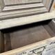 Aero-blasted solid oak wardrobe - Louis XV style