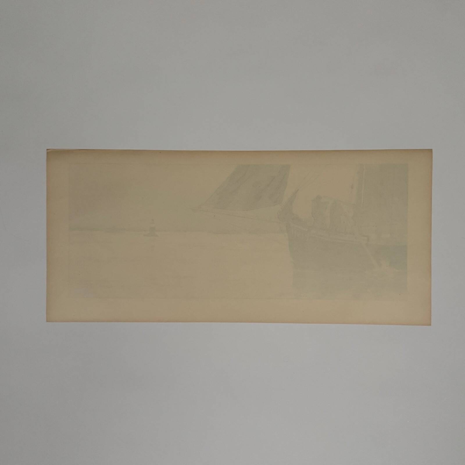 Lithographie par Henri Rivière La Féérie des Heures - Le Calme plat