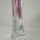 Art vase by designer Joseph Hospodka in authentic Bohemian crystal.