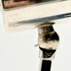 Vintage blue and chrome desk lamp from the 70s.