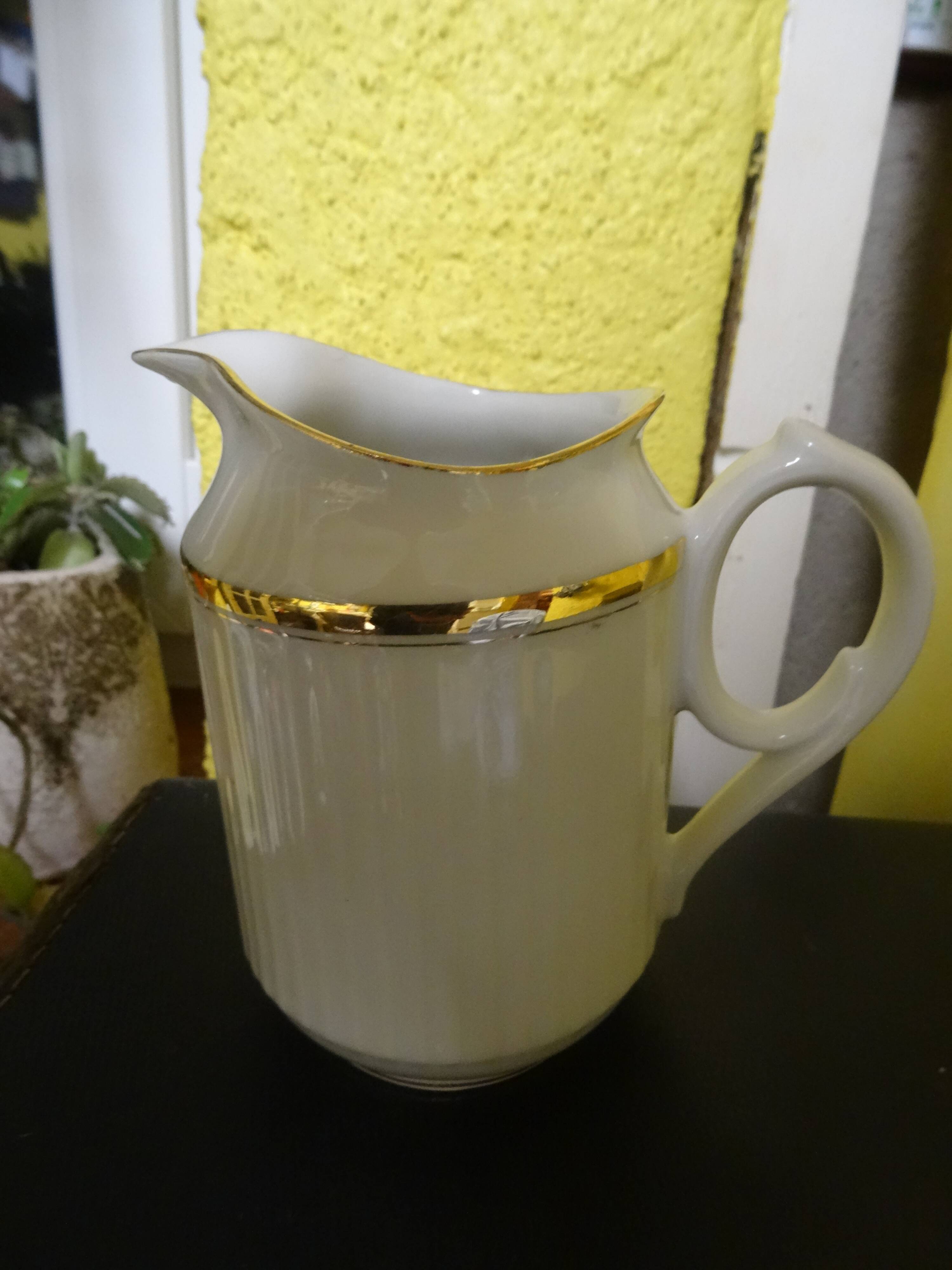 Bernardaud Limoges jug gilded with fine gold