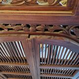 Balinese mirror Indonesia wood, shutters 120x130cm