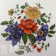 Round dish cake pie vintage flower Moulin des Loups model Derby