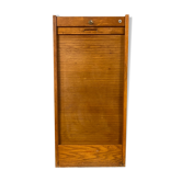 Meuble industriel classeur notaire a rideau  j-b  vintage  1960s