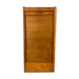 industrial furniture notary binder has vintage J-B curtain 1960S