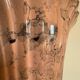Art Deco ceramic vase in pink marble style