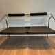 Sofa Design 'System', Chrome & Black Rubber, France, circa 1970
