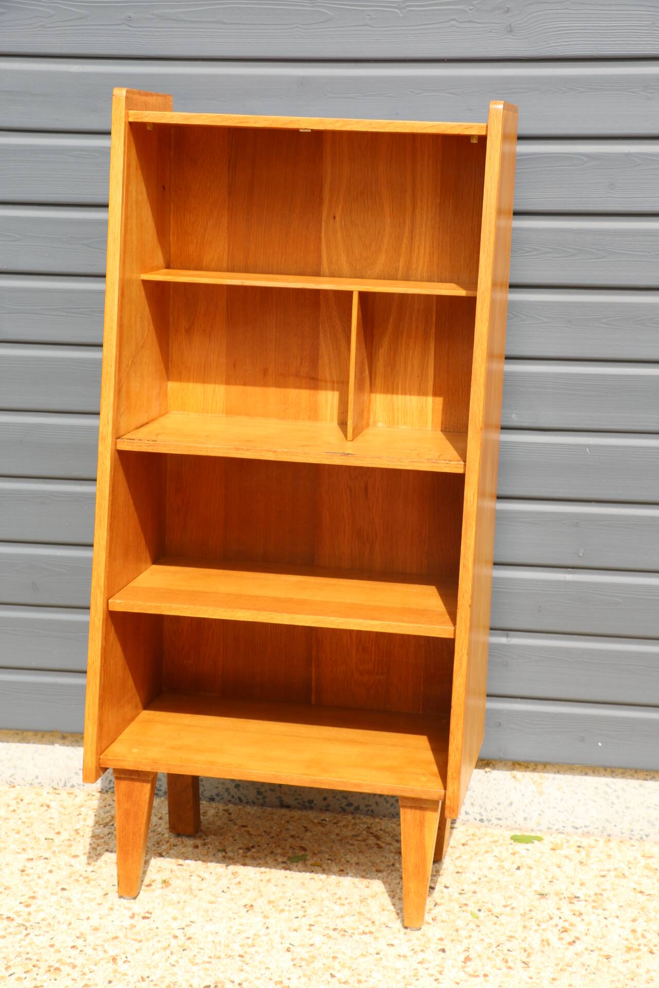 Meuble bibliothèque niches 1950