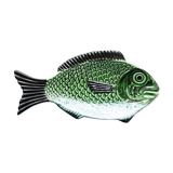 Majolica fish plate