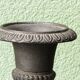 Pair of miniature Medicis vases in cast iron