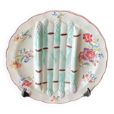Assiette(s) à asperges en barbotine et terre de fer, Longchamp modèle