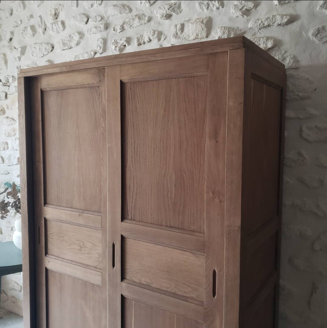 Vintage wardrobe with sliding doors