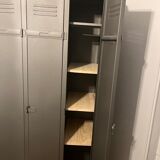 Industrial metal cloakroom with rounded corners