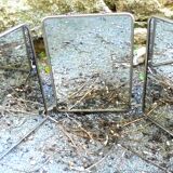 Triptych barber mirror