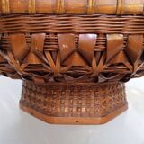 Cup / basket ikebana japan bamboo braided XXth