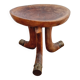 Tribal stool with brass details, Southern Ethiopia, early 20th century.