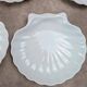 Set of 8 scallop shell plates