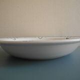 large old hollow dish St Amand art table antique French earthenware dish