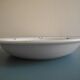 large old hollow dish St Amand art table antique French earthenware dish