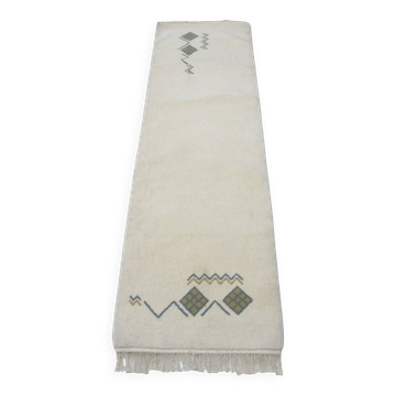 Tapis de couloir traditionnel berbère tunisien- Runner en Laine