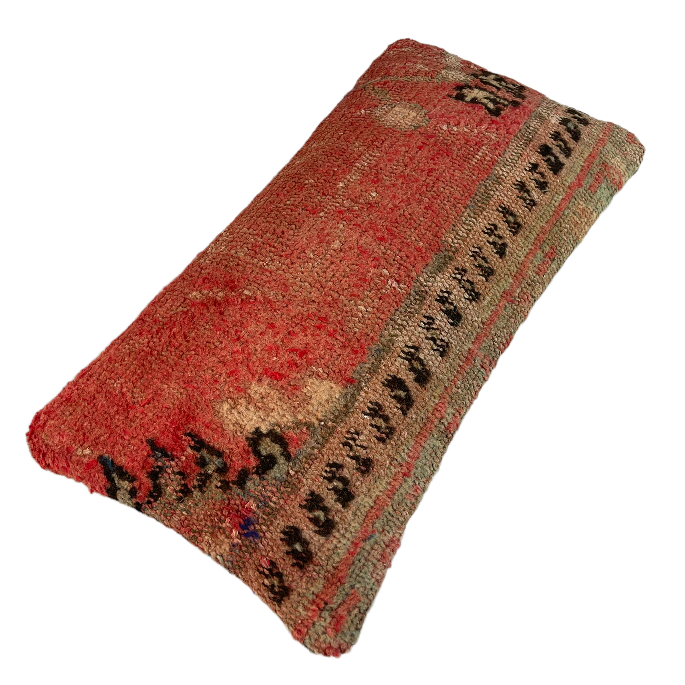 Vintage turkish handmade cushion cover , 30 x 60 cm