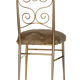 Vintage 1960s soft chair and gold metal