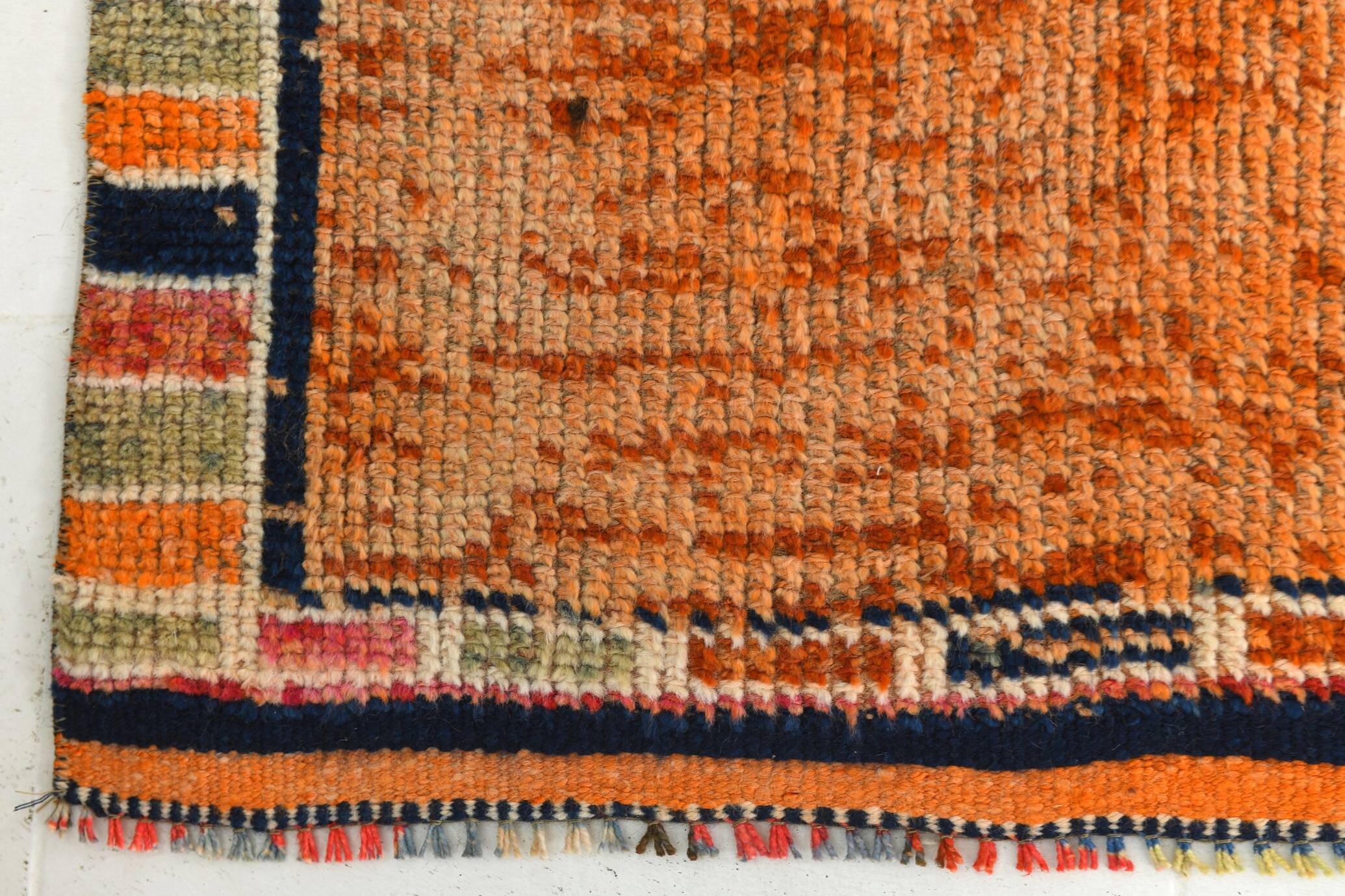 Vintage Mid Century Modern Super Soft Runner Rug, 86x302Cm