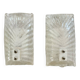Mazzega pair of Murano glass wall lights, Italy 1970
