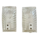 Mazzega pair of Murano glass wall lights, Italy 1970