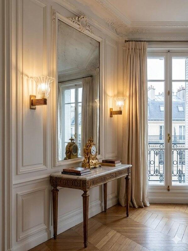 Murano Glass Wall Lamps attributed to Ercole Barovier, Italy, 1940s, Set of 2