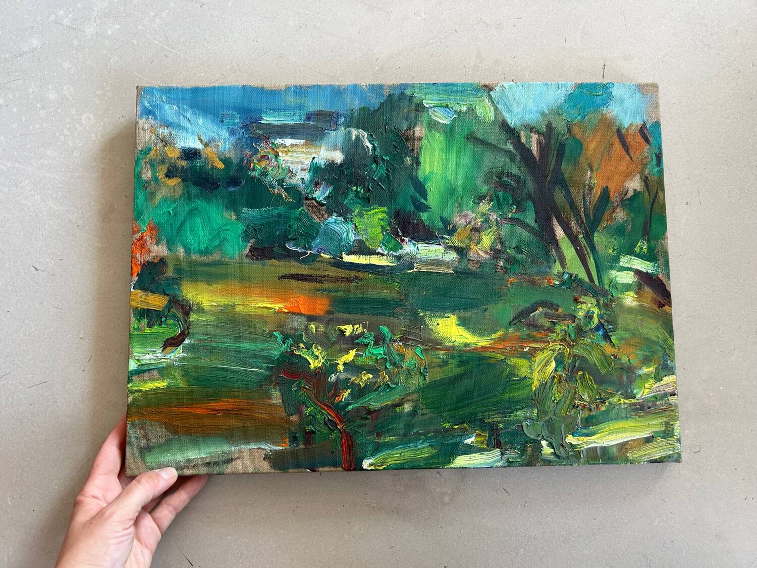 Tableau, huile sur toile