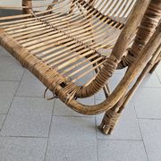 Fauteuil vintage en rotin 1960