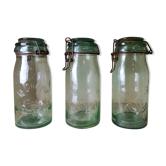 Set de 3 bocaux  en verre " La Lorraine "